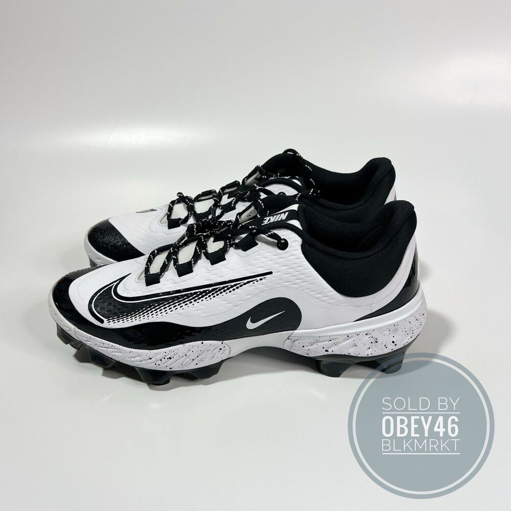Nike Alpha Huarache Elite 4 Low MCS White/Black FD6255-108 Size 11.5